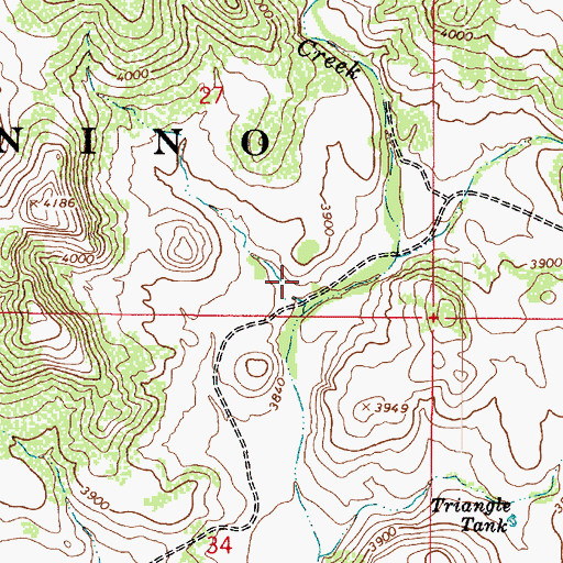 Topographic Map of Spider Tank, AZ