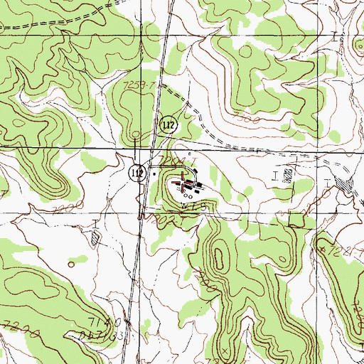 Topographic Map of Tierra Amarilla Air Force Station (historical), NM