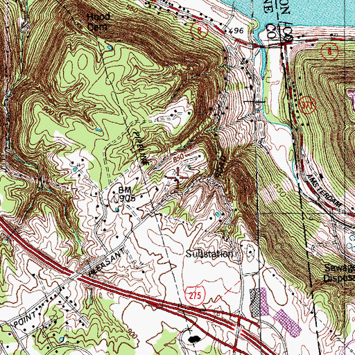 Topographic Map of Church of Christ, KY