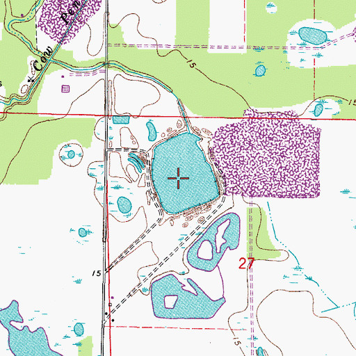 Topographic Map of Knight Lake, FL