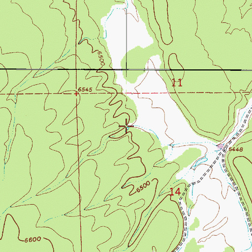 Topographic Map of Rye Tank, AZ