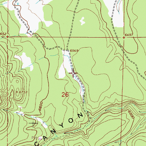 Topographic Map of Juniper Tank, AZ