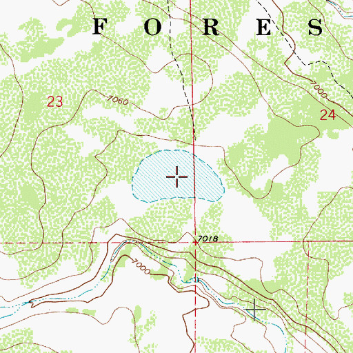 Topographic Map of Antelope Lake, AZ
