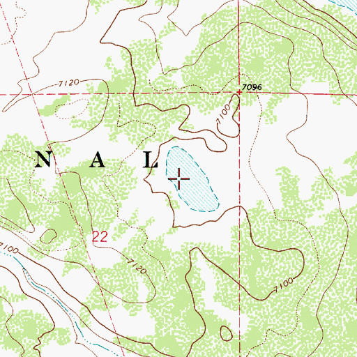 Topographic Map of Pollino Tank, AZ