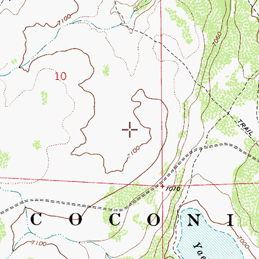 Topographic Map of High N Dry Tank, AZ