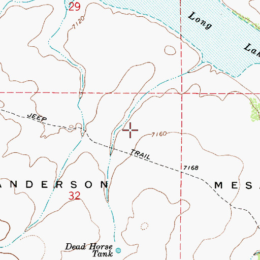 Topographic Map of Corner Tank, AZ