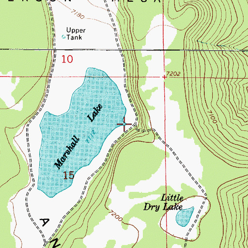 Topographic Map of Lower Tank, AZ