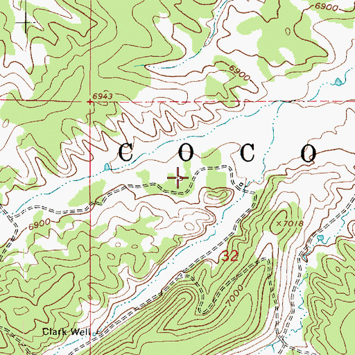 Topographic Map of Nameless Tank, AZ