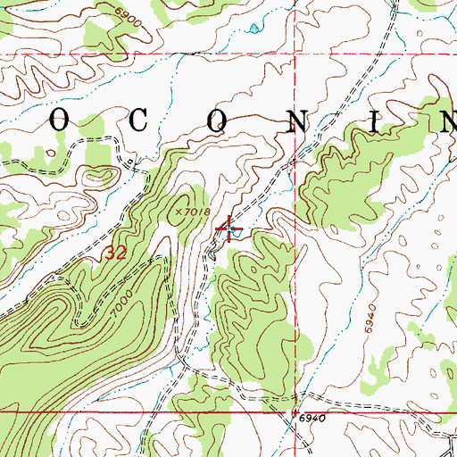 Topographic Map of Stump Tank, AZ