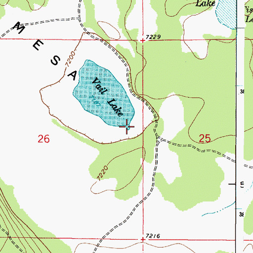 Topographic Map of Vail Lake Tank, AZ