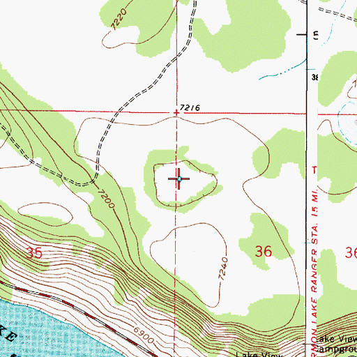 Topographic Map of Lost Tank, AZ