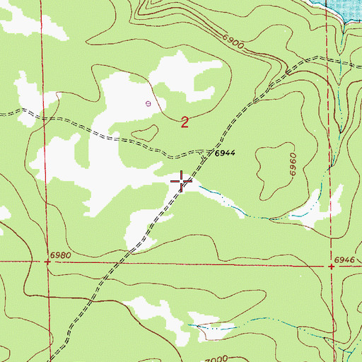 Topographic Map of Rocky Tank, AZ