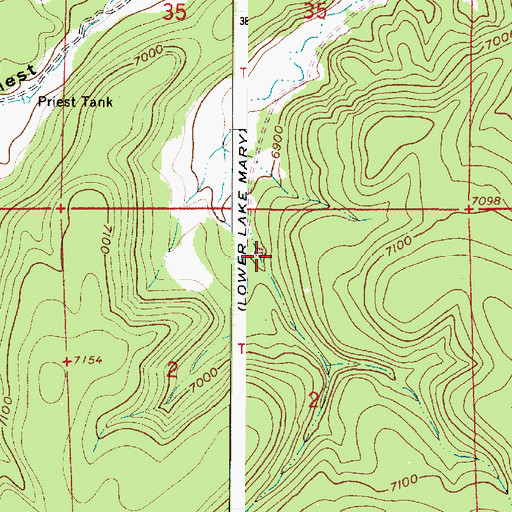 Topographic Map of Howard Tank, AZ