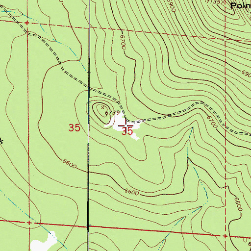 Topographic Map of Ewe Tank, AZ