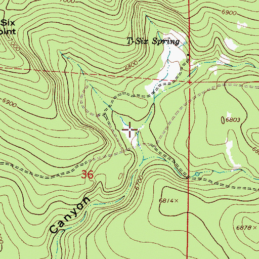 Topographic Map of Junction Tank, AZ