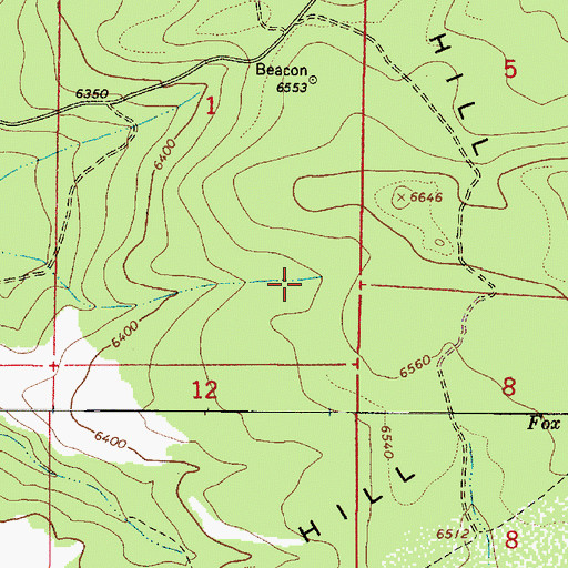 Topographic Map of Beacon Tank, AZ