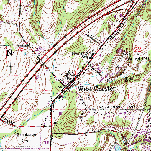Topographic Map of Independent Free Will Baptist Church, OH
