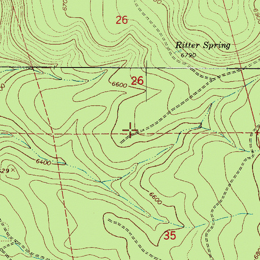 Topographic Map of Canyon Tank, AZ