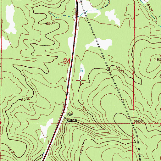 Topographic Map of I-Seventeen Tank, AZ