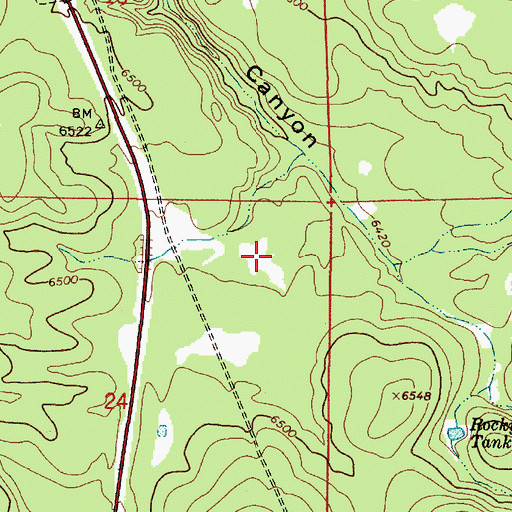 Topographic Map of Shallow Tank, AZ