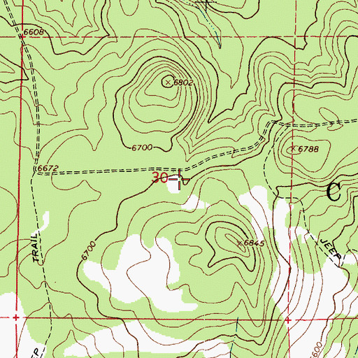 Topographic Map of Gage Tank, AZ