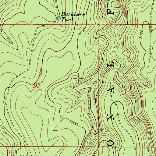 Topographic Map of Saltground Tank, AZ