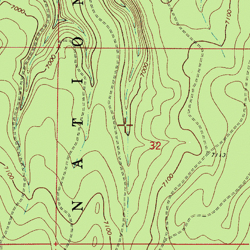 Topographic Map of Second Chance Tank, AZ