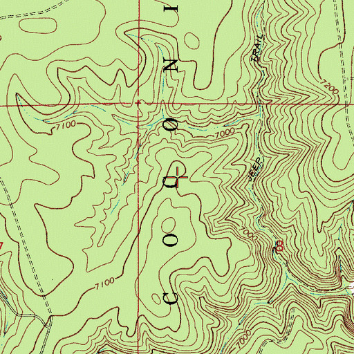 Topographic Map of Kevin Tank, AZ