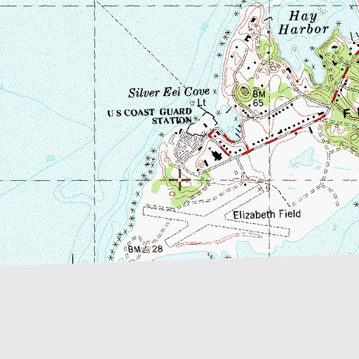 Topographic Map of Battery Barlow (historical), NY