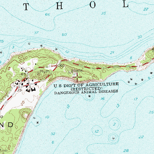 Topographic Map of Battery Steele (historical), NY