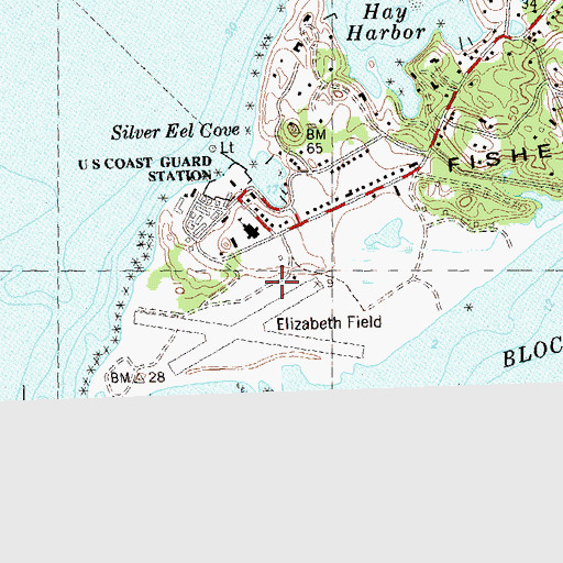 Topographic Map of Fort H G Wright (historical), NY