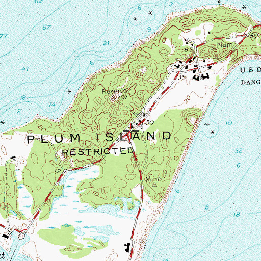 Topographic Map of Fort Terry (historical), NY