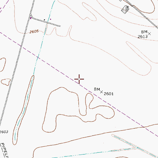 Topographic Map of Pyote Air Force Base (historical), TX