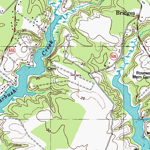 Topographic Map of Country Village, VA