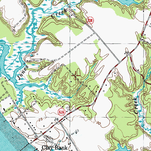 Topographic Map of Creekwood Cove Estates, VA