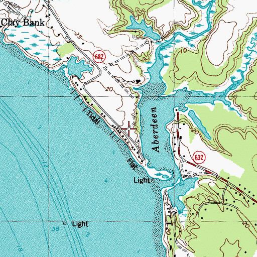 Topographic Map of Hermitage, VA