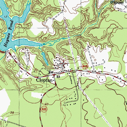 Topographic Map of Robert Heights, VA
