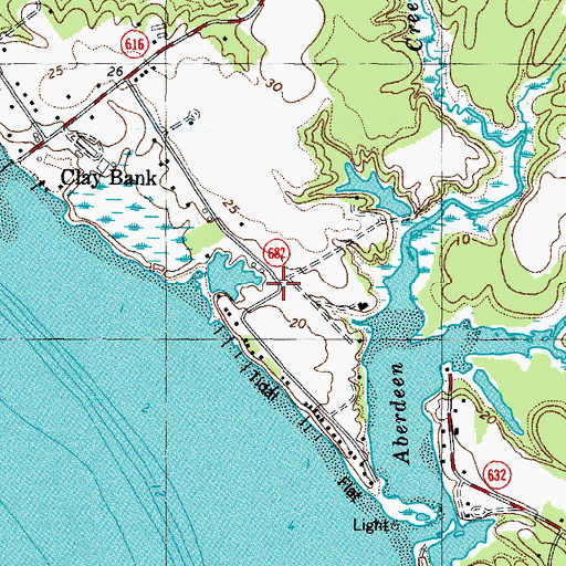 Topographic Map of York View, VA