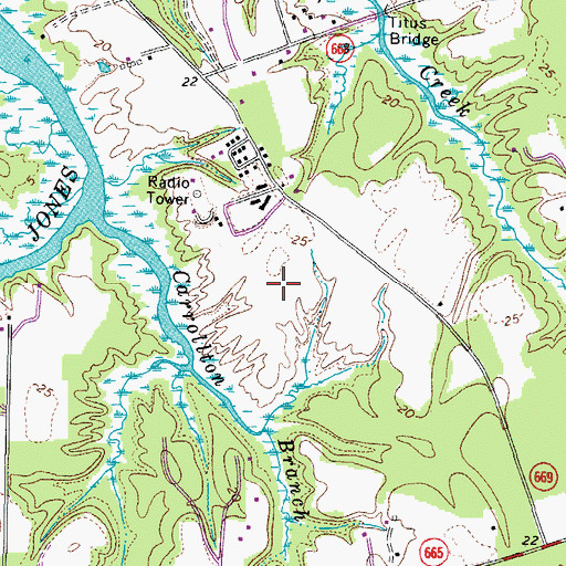 Topographic Map of Carrollton Nike Park, VA