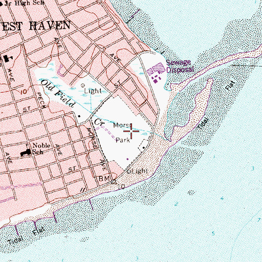 Topographic Map of Morse Park, CT