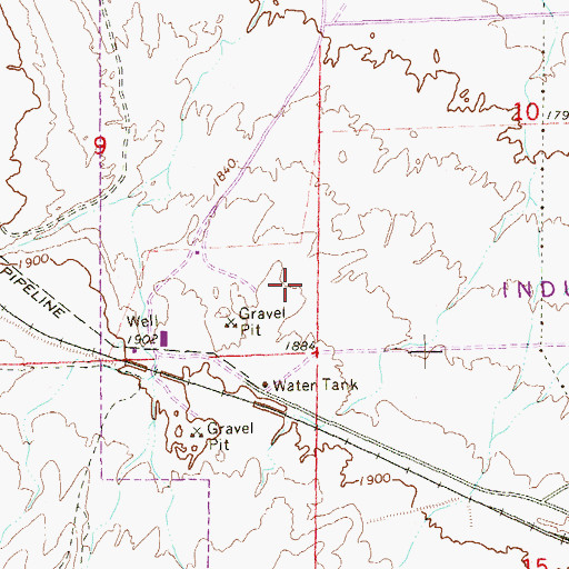 Topographic Map of Nevada State High School, NV