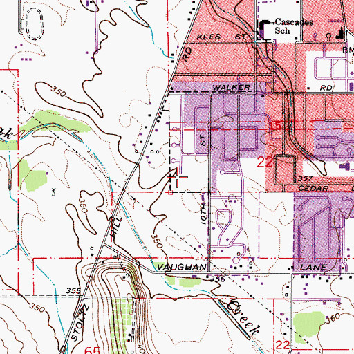 Topographic Map of Christopher Columbus Park, OR