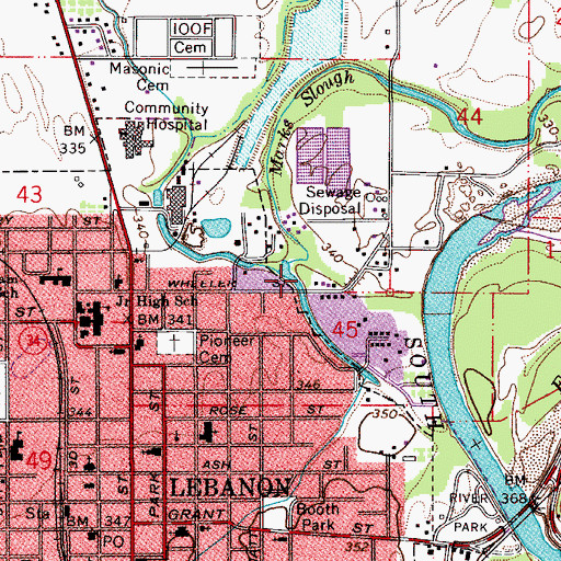 Topographic Map of Had Irvine Park, OR