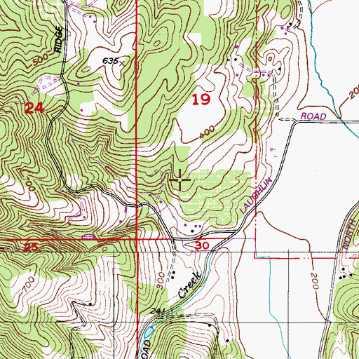 Topographic Map of Halsey Memorial Park, OR