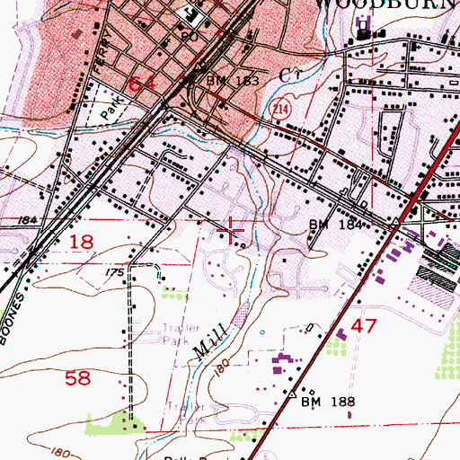 Topographic Map of Hermanson Park II, OR
