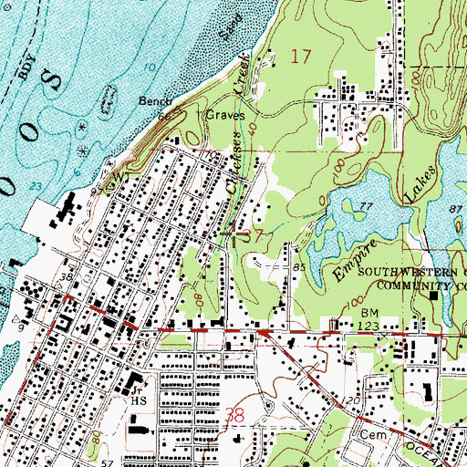 Topographic Map of Taylor/Wasson Park, OR