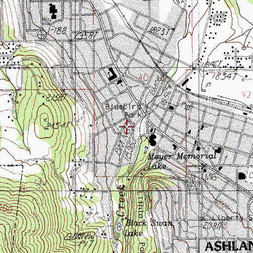 Topographic Map of Calle Guanajuato, OR