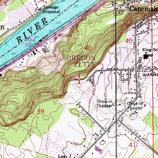 Topographic Map of Madrona Open Space, OR
