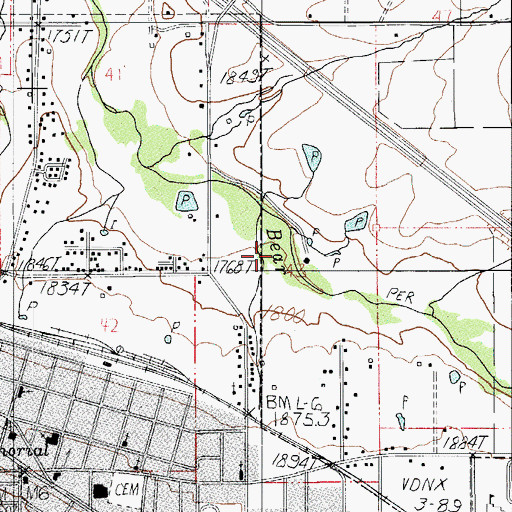 Topographic Map of North Mountain Park, OR