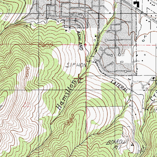 Topographic Map of Oredson Todd Woods, OR